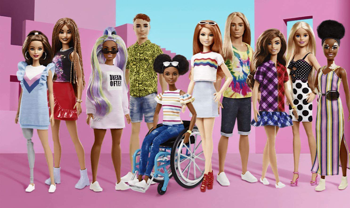 Prosthetic limbs, wheelchairs, no hair: New Barbies reflect diverse customers