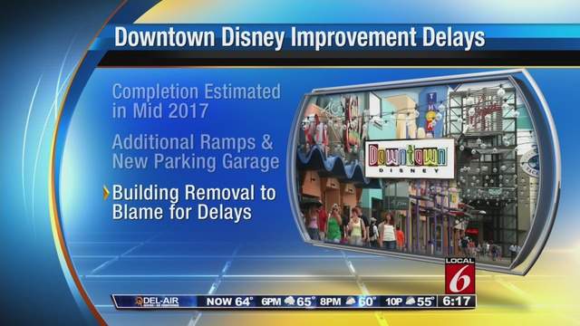 Downtown Disney road improvements delayed