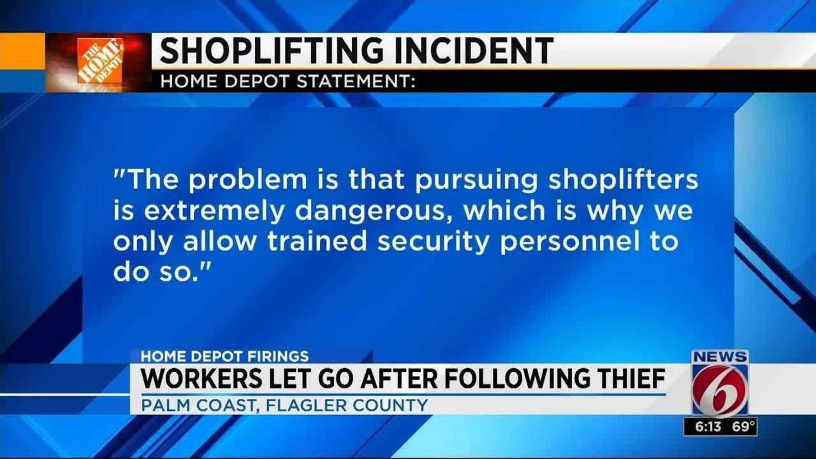 4 Home Depot Workers Fired After Following Shoplifter