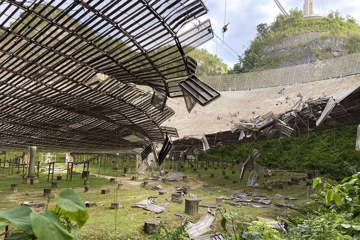 Repairs to Arecibo Observatory slow going to ensure safety before removing damaged parts