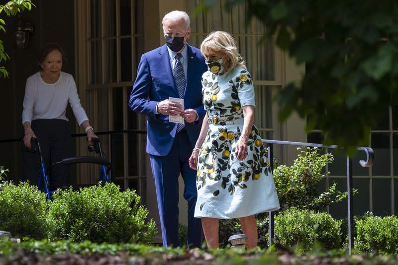 Biden and Carter, longtime allies, reconnect in Georgia