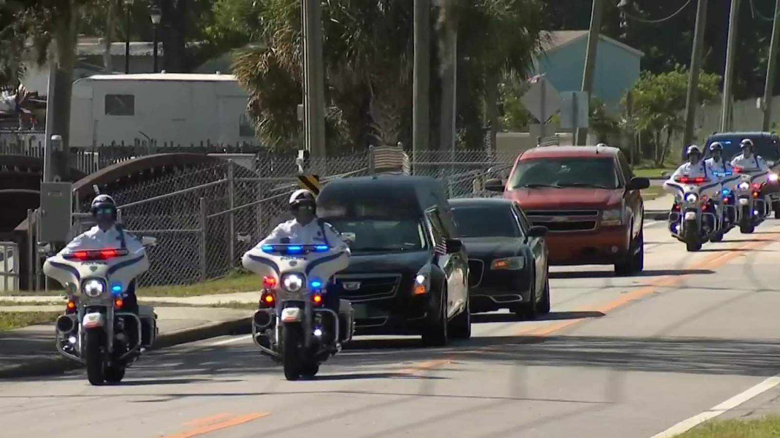 Procession held for fallen Orlando police officer