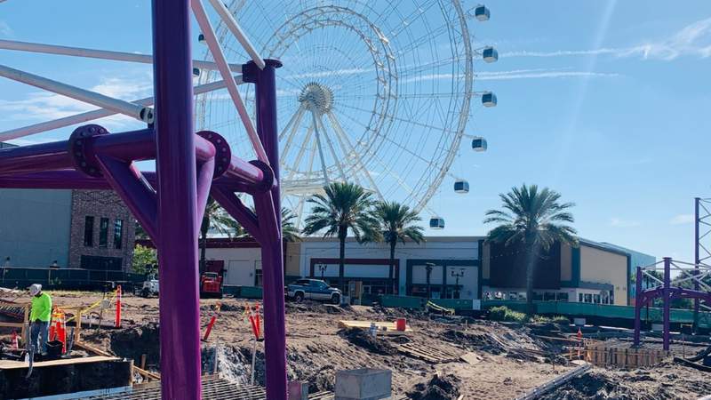 ICON Park’s new record-setting attractions begin to go vertical