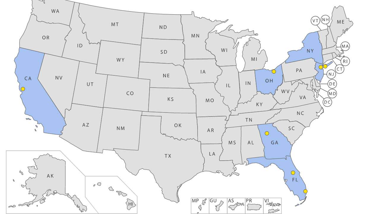 Map Shows Which Airports Where Tsa Officers Have Tested Positive