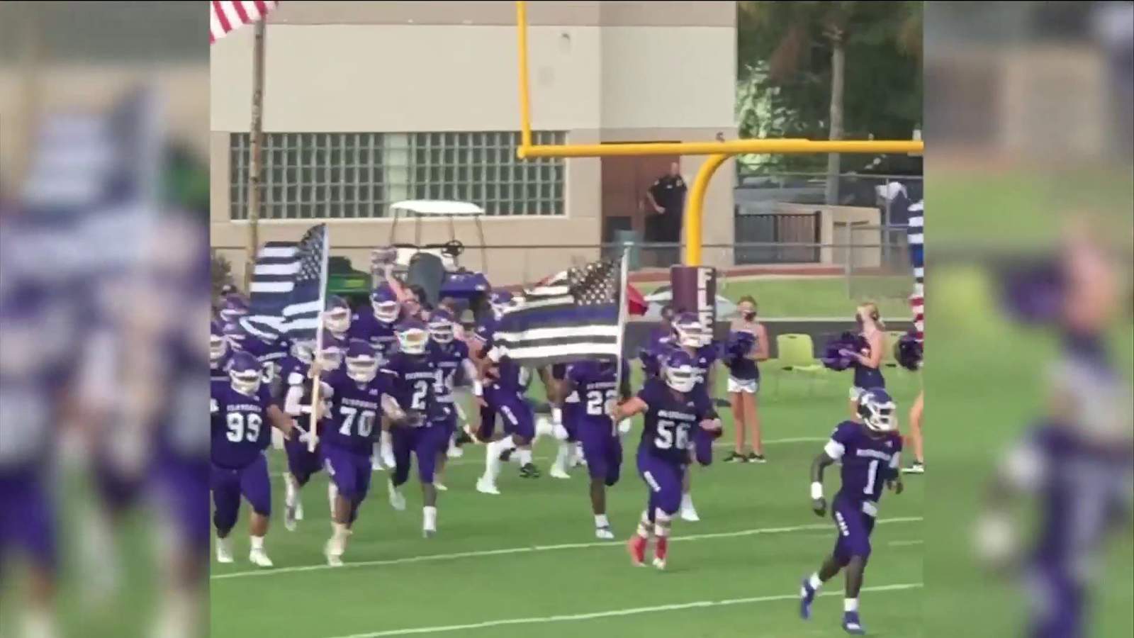 Florida high school bans police flag after controversy
