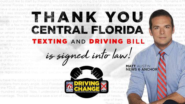Floridians react to new texting and driving law