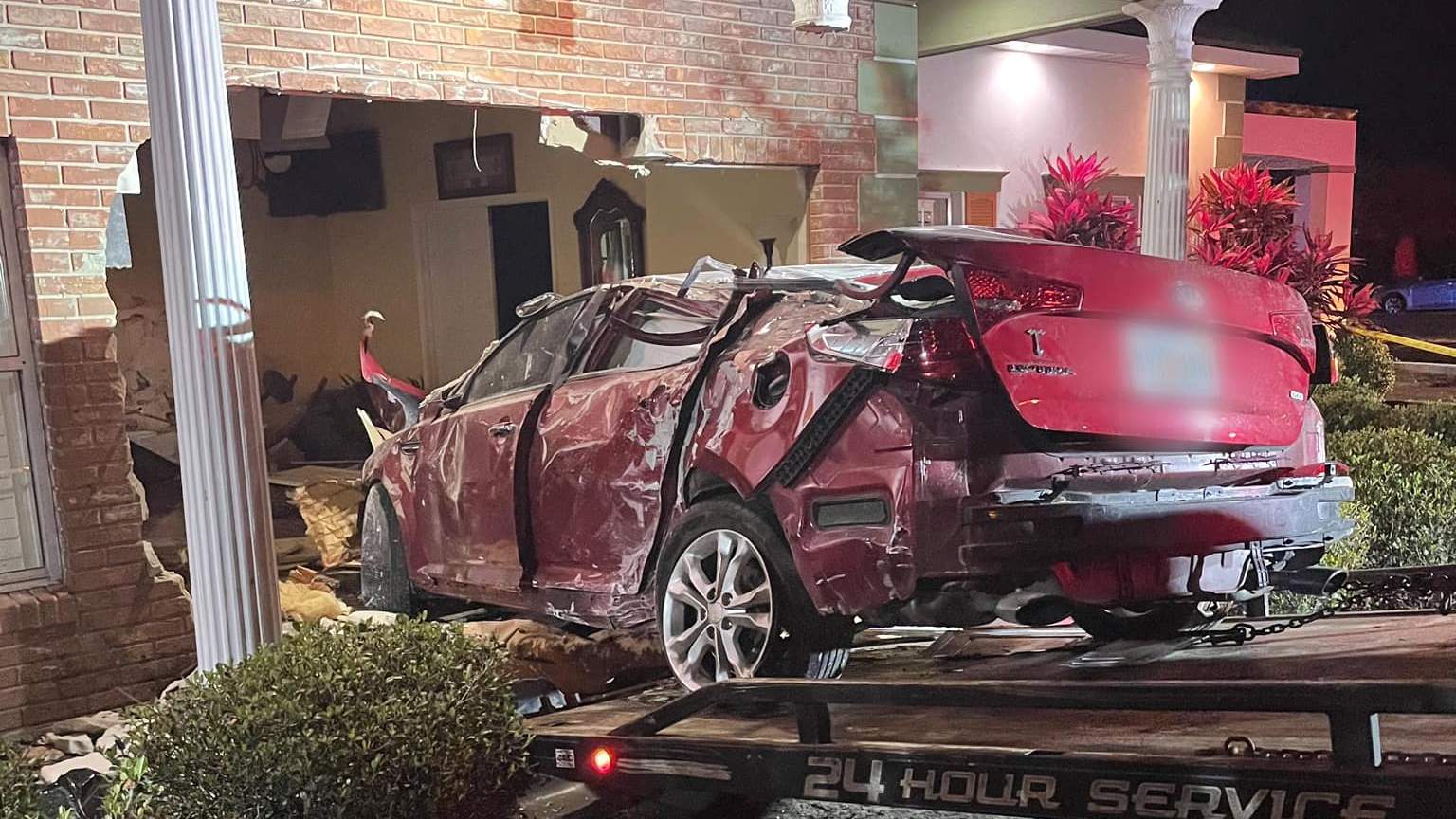 Car crashes into Brevard County funeral home