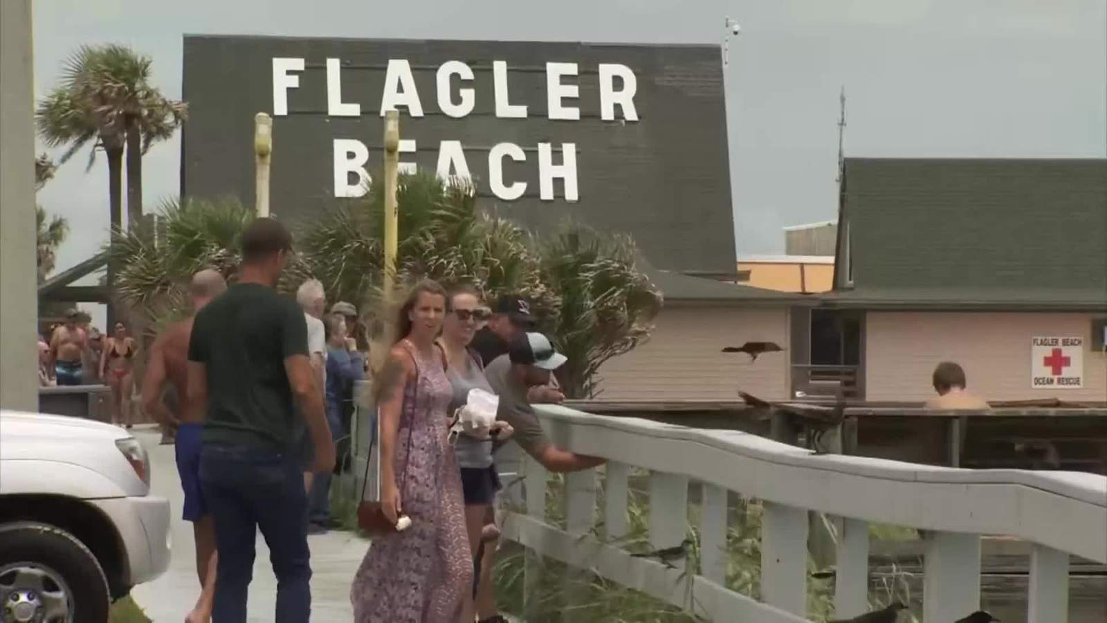 Residents hit Flagler Beach as Tropical Storm Isaias goes up Floridas coast