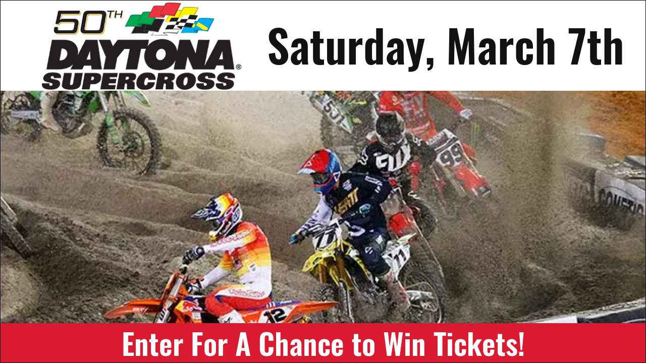 Enter to win tickets to the 50th Daytona Supercross Official Rules