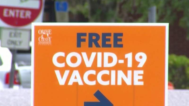 Who got the COVID-19 vaccine in Orange County when it first rolled out?