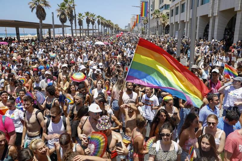 Tens of thousands attend Pride parade in Israel's Tel Aviv
