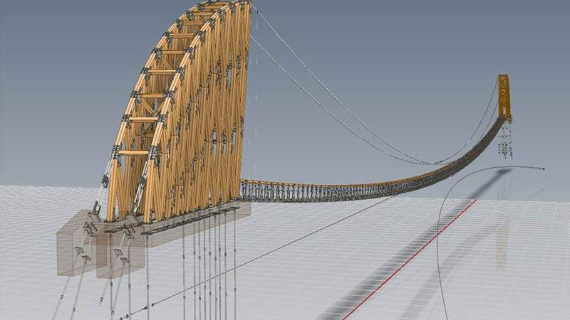 Resort set to open world’s longest timber-towered suspension bridge