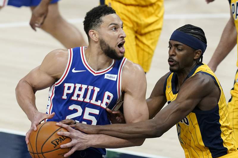 Pacers rally late for 103-94 win to snap 76ers streak