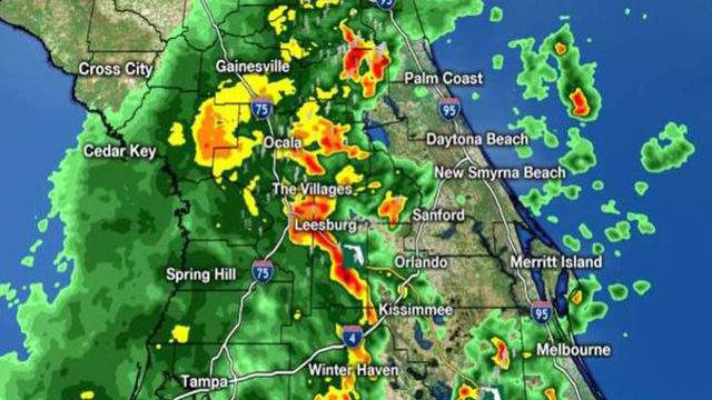 Front Brings Severe Storms To Central Florida