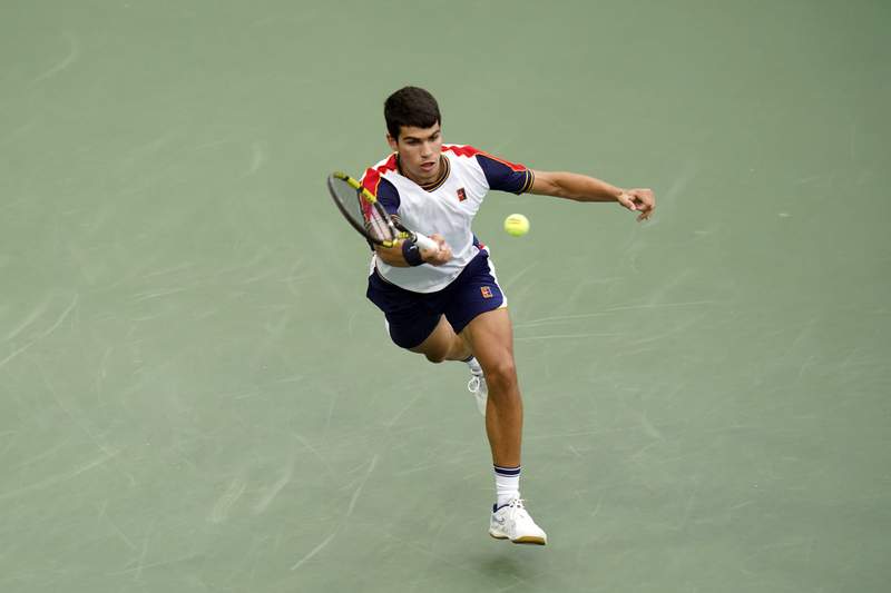 The Latest: Alcaraz, 18, youngest in US Open QFs since 1963