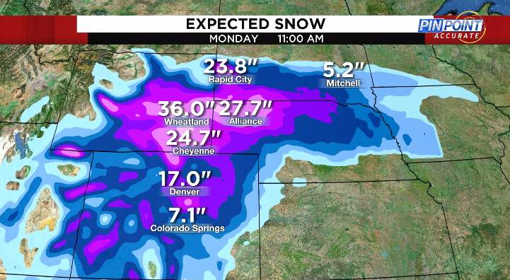Up to 3 feet of snow: Potentially historic storm expected on the Front Range this weekend