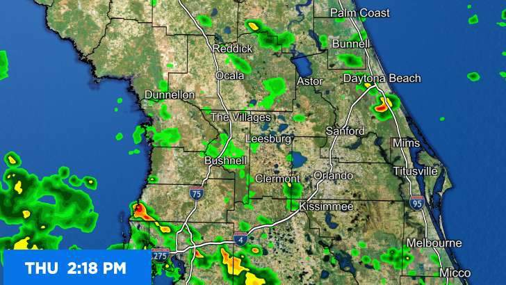 LIVE RADAR: Tropical downpours bring rain to Central Florida
