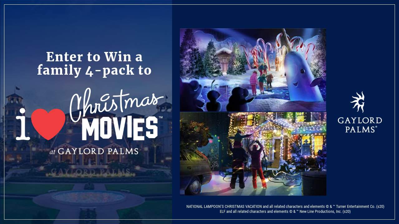 Here’s your chance to win tickets to Gaylord Palms I Love Christmas Movies™
