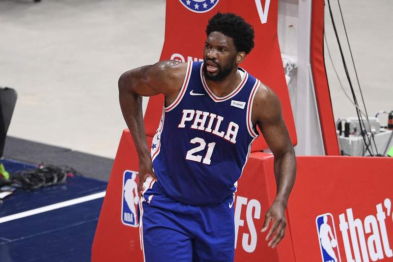 AP source: Embiid doubtful for Game 5 with knee injury