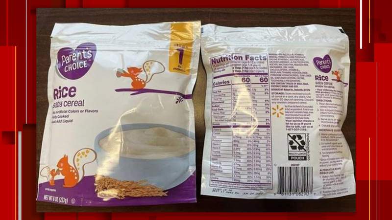 Parent’s Choice baby cereal from Walmart recalled due to arsenic