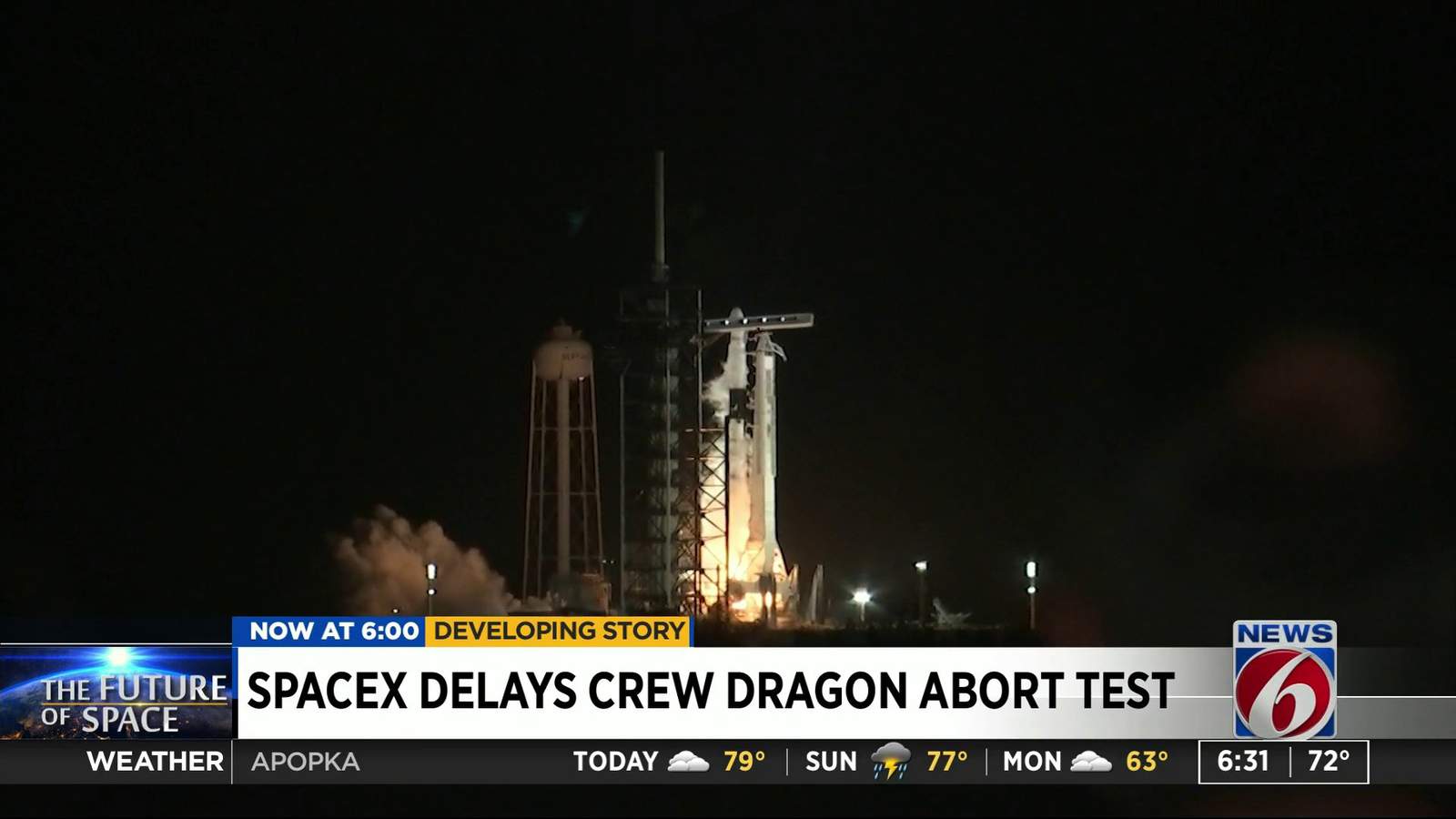 SpaceX delays Crew Dragon abort test