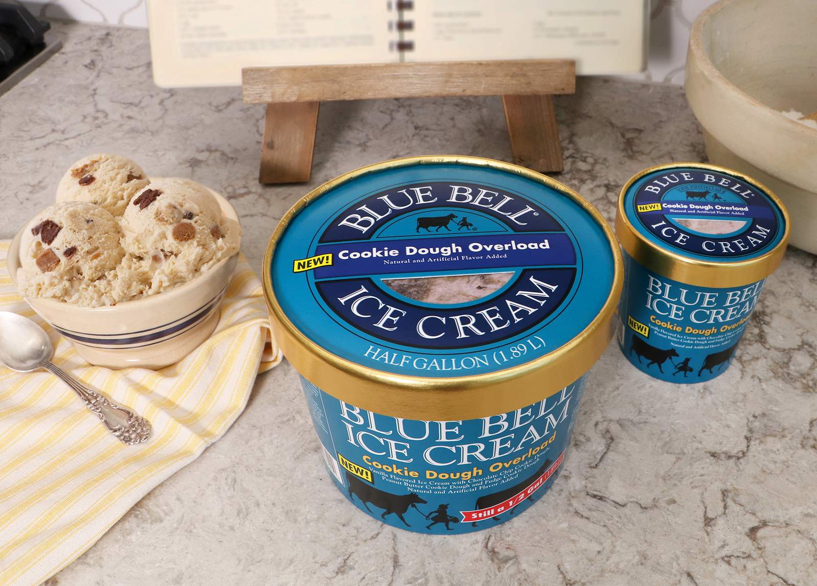 There’s an overload of cookie dough in Blue Bell’s newest ice cream flavor
