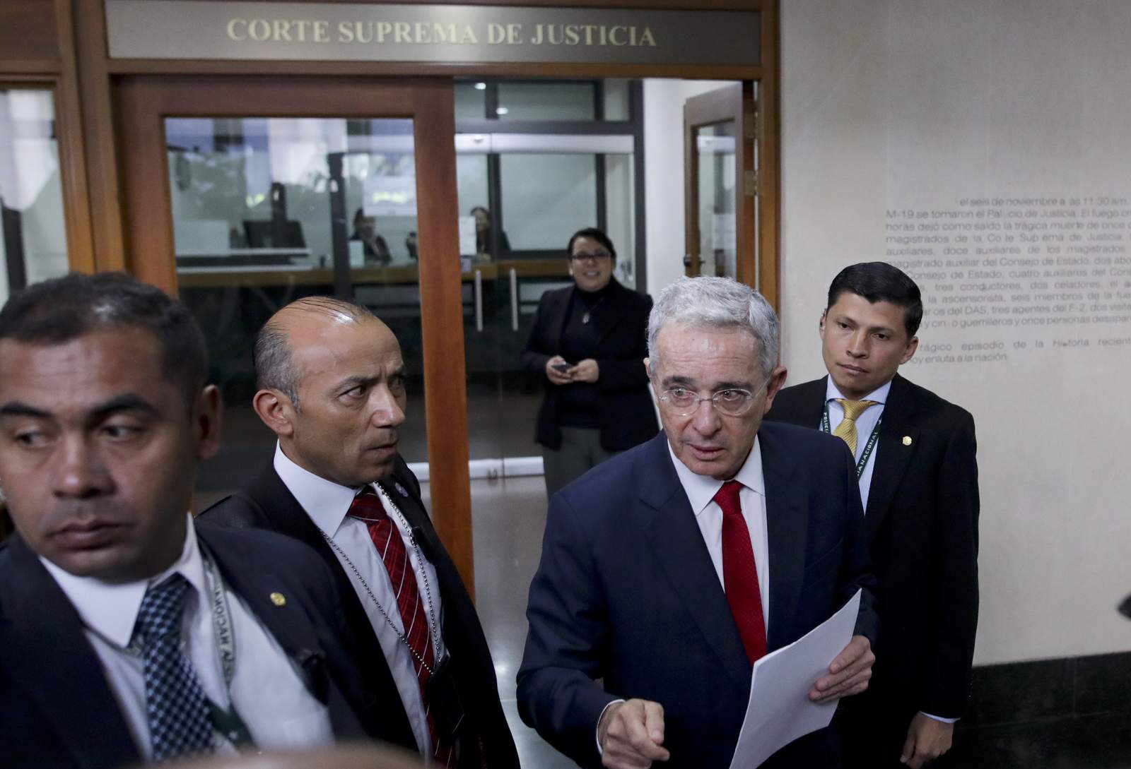 Court record in Colombia reveals Uribe's mounting legal bind