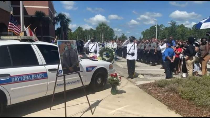 Public invited by Daytona Beach police to pay respects to fallen officer Jason Raynor at procession