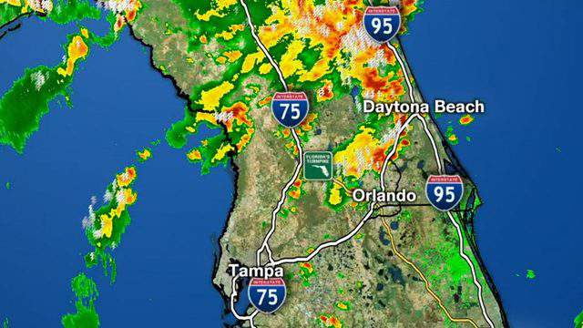 Strong Storms Strike Central Florida