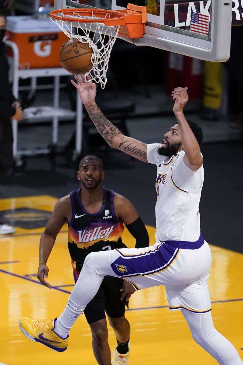 Davis takes charge in Lakers' emphatic 123-110 win over Suns