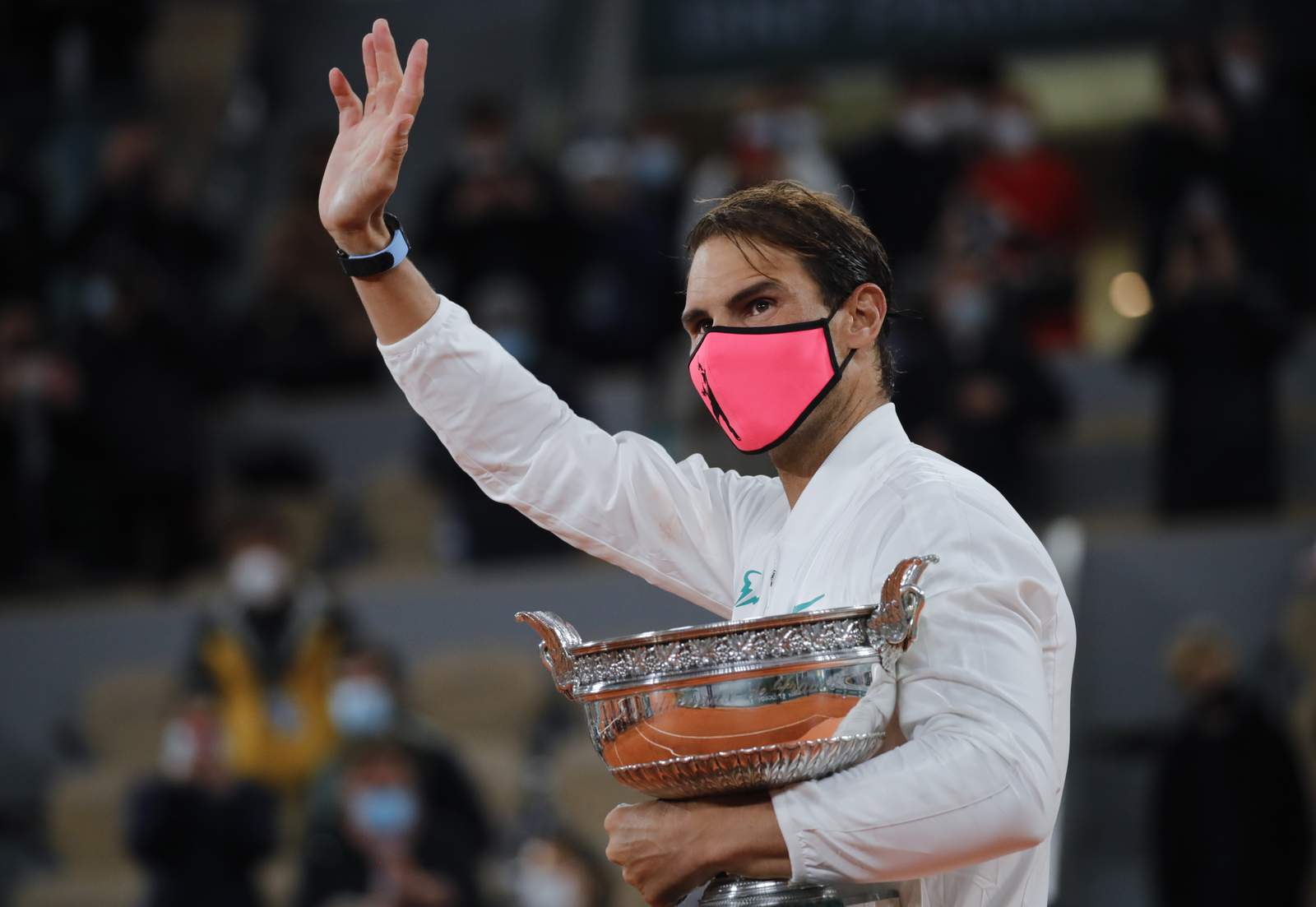 The Latest: Federer congratulates Nadal on 20th Slam title
