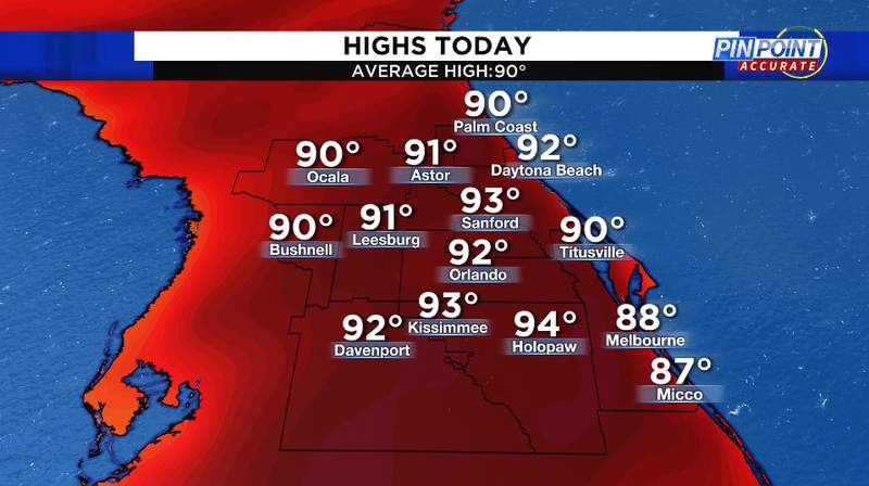 Hot for the holiday weekend in Central Florida