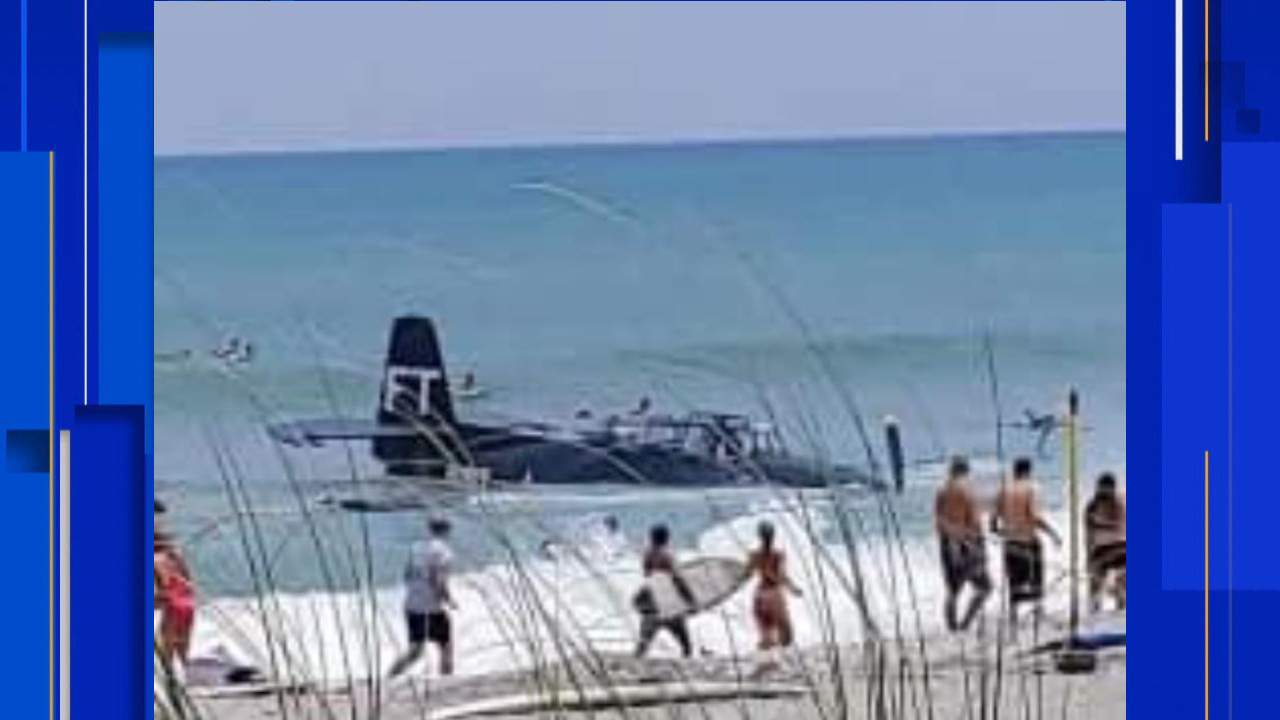 Plane that landed in ocean during Cocoa Beach Air Show on the move to Titusville for repairs