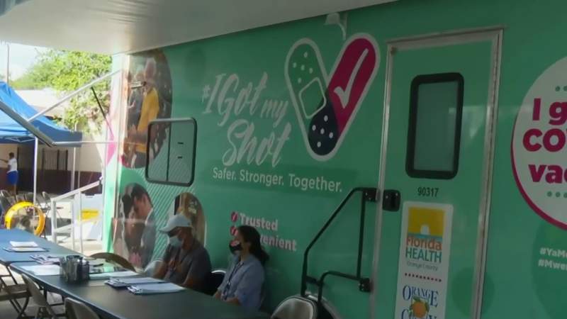 ‘Step in the right direction:’ Mobile clinic vaccinates dozens at Orlando community centers