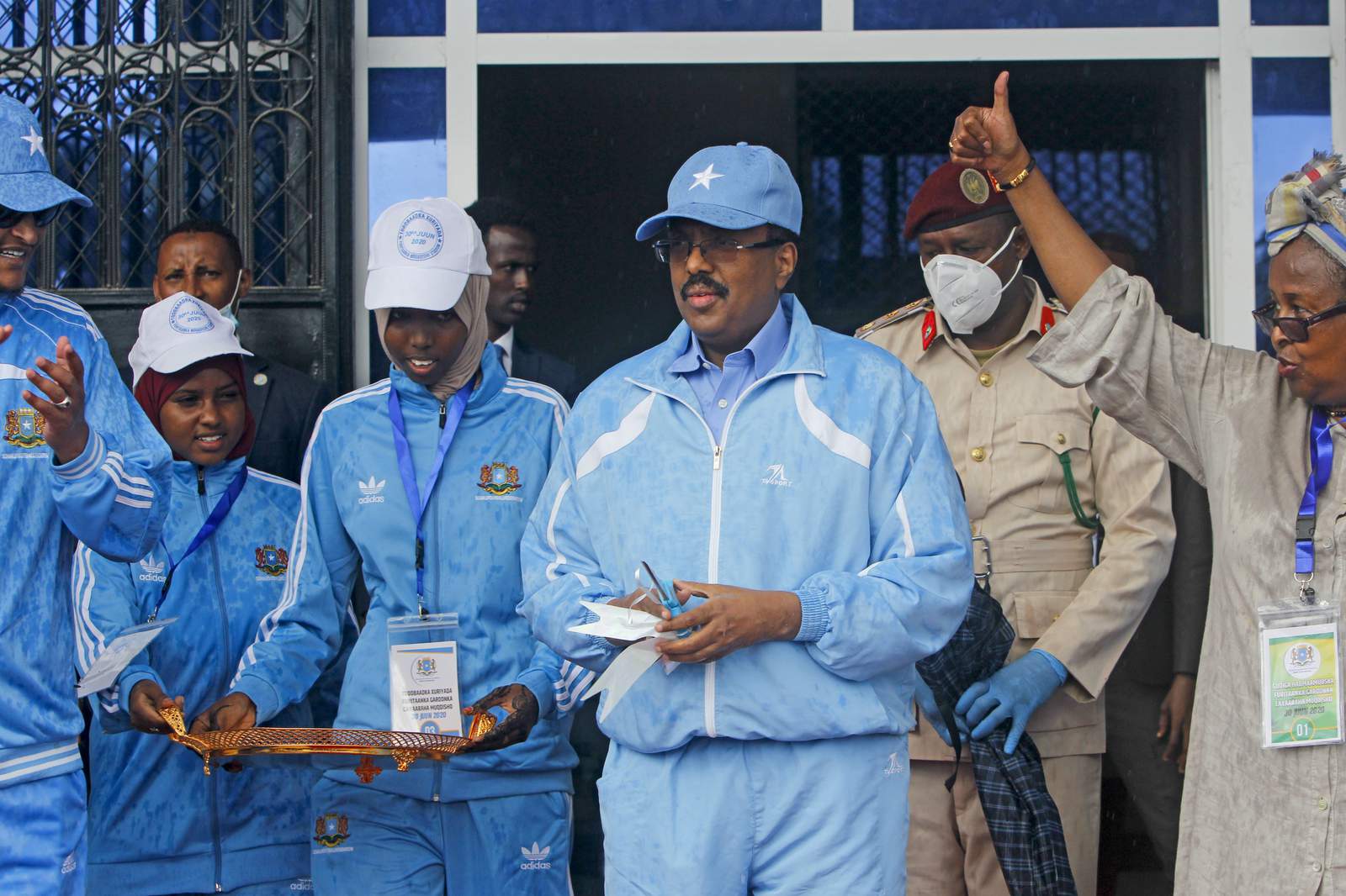 Mortar shells hit after Somalia celebrates reopened stadium