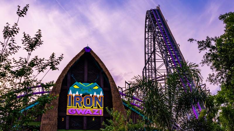 Busch Gardens’ Iron Gwazi roller coaster gets opening month
