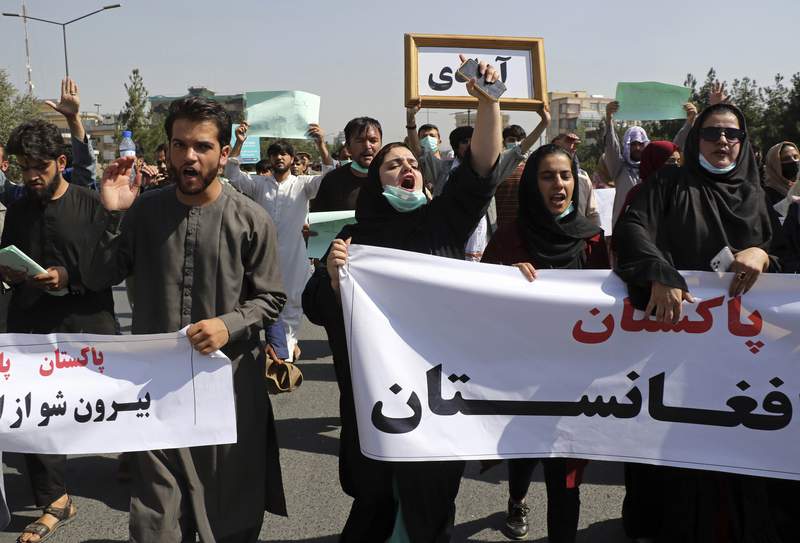 The Latest: Taliban decrees end to unapproved demonstrations