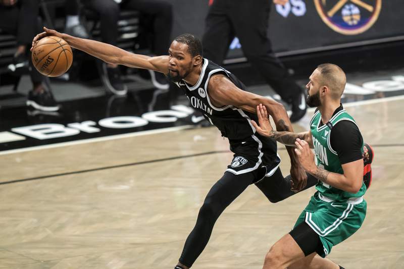 Nets recover from stars' slow start, beat Celtics 104-93