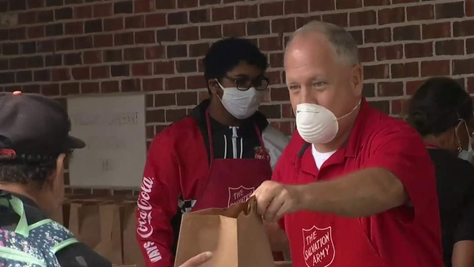 Salvation Army hands out 1,300 boxes of food for families affected by pandemic
