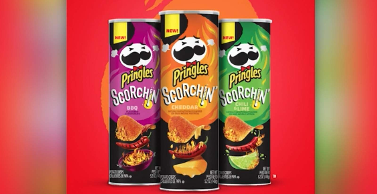 Pringles unveils new ‘Scorchin’ chip lineup