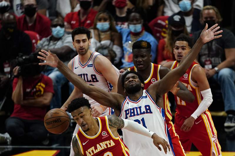 Embiid, 76ers beat Hawks 127-111 to take 2-1 lead in series