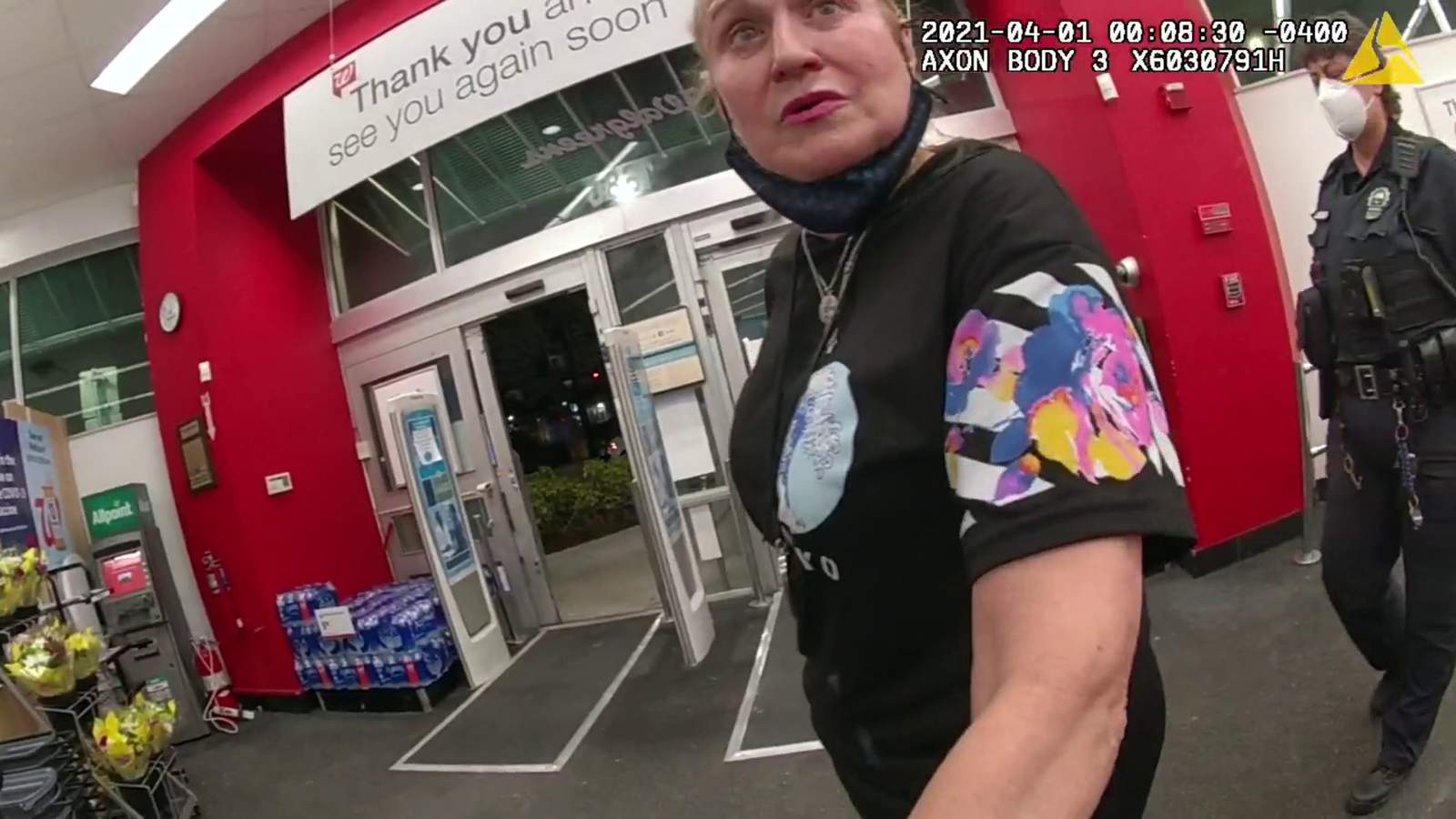 Police body cam footage shows woman on racist rant at Florida Walgreens