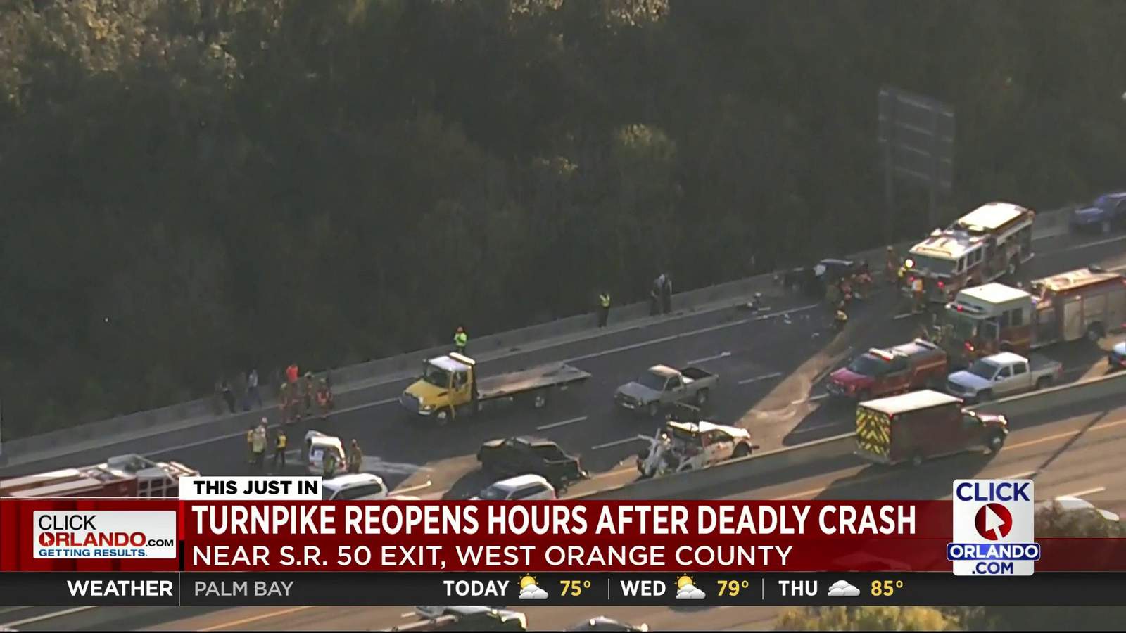 7 vehicles involved in fatal crash on Florida’s Turnpike