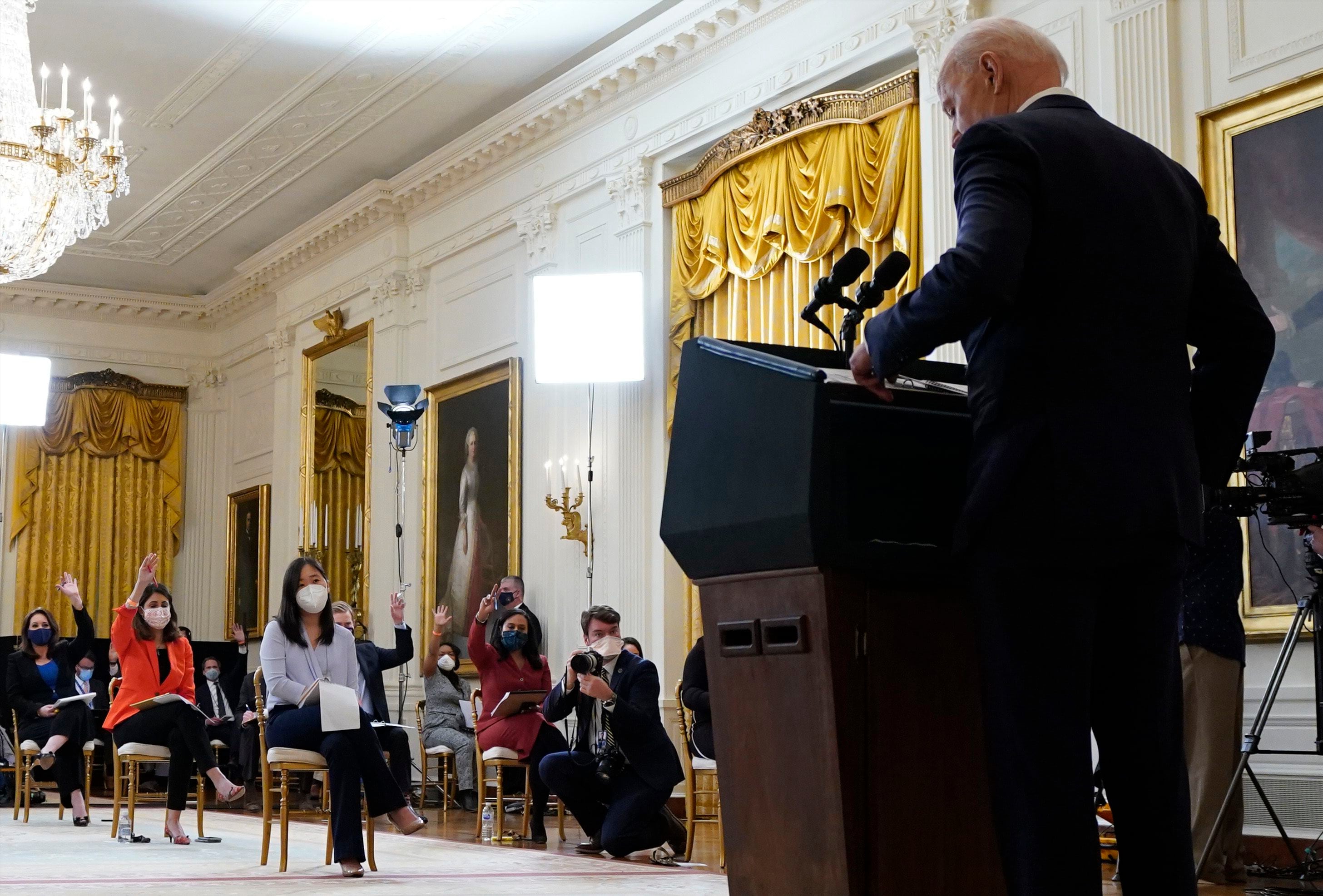 For media, Biden news conference notable for what’s missing