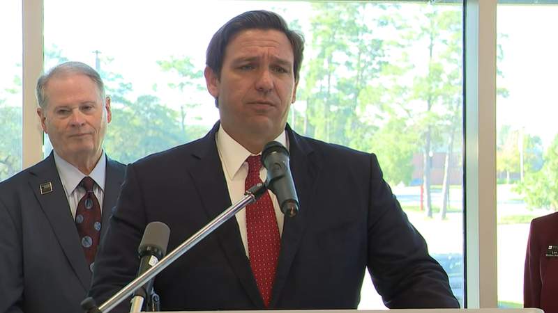 WATCH LIVE: Gov. DeSantis holds news conference in Sumter County