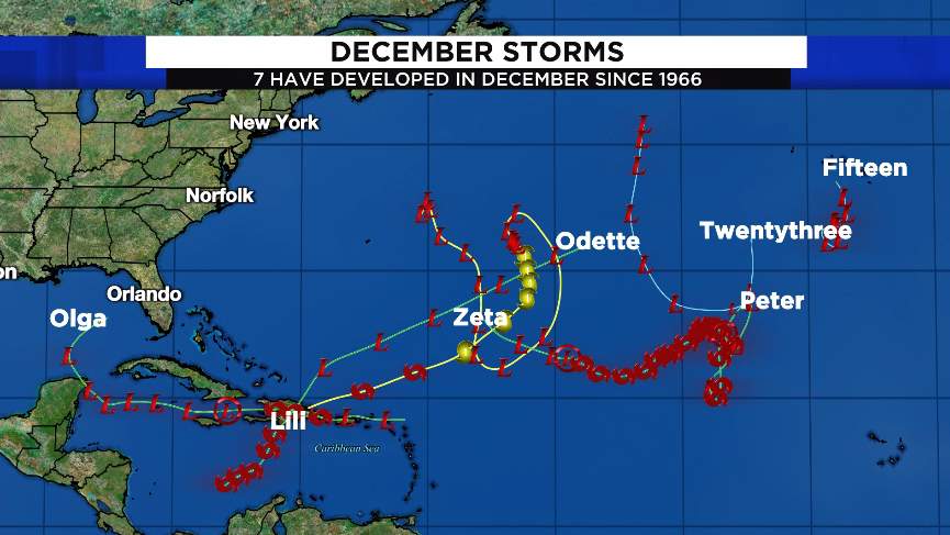 Tropical Tracker: Have there been storms after hurricane season ends?