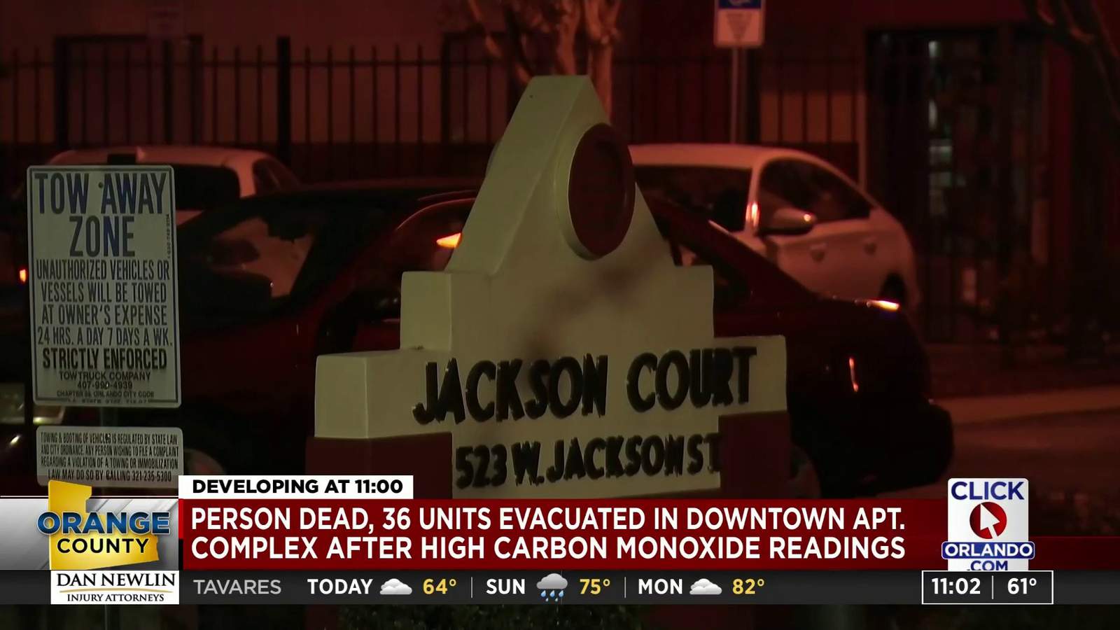 1 dead, 1 hospitalized after gas leak at Orlando apartment complex