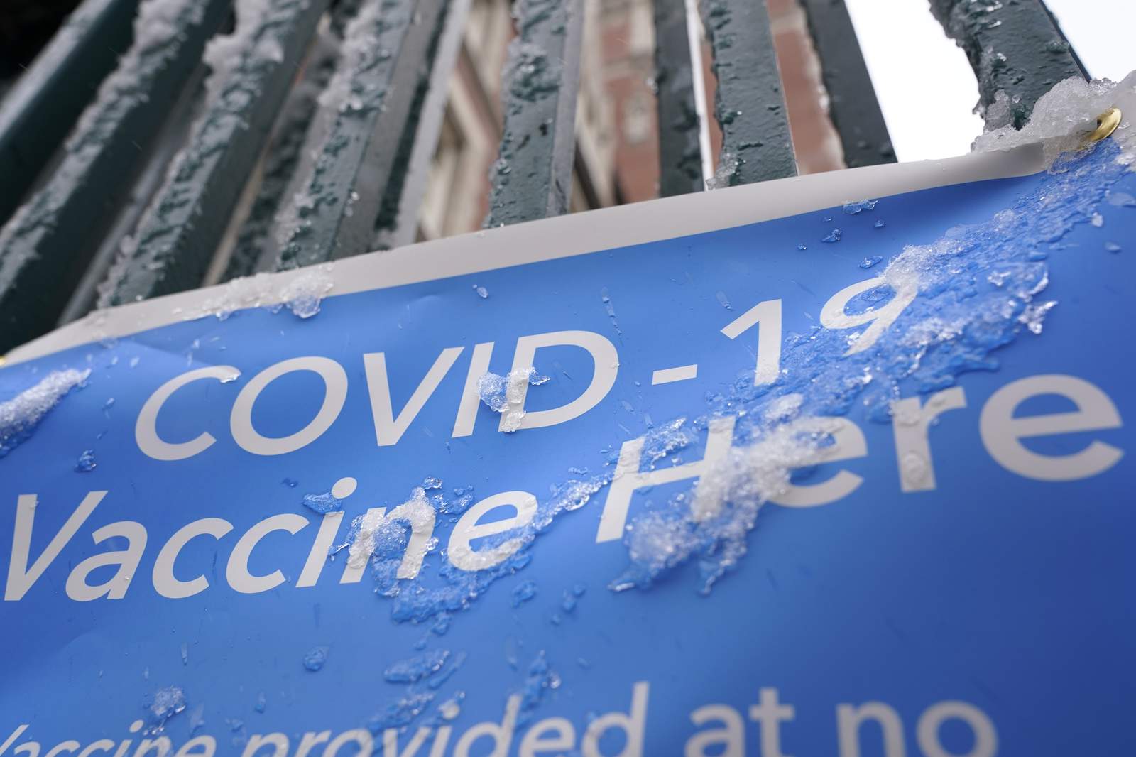 Vaccinations resume as not-quite-historic snowstorm fades
