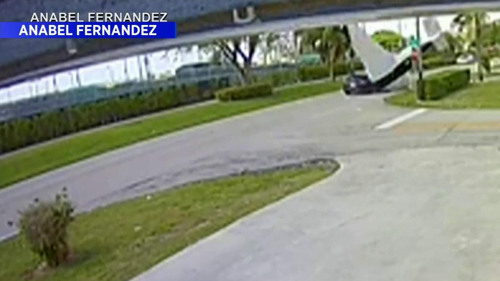 Ring doorbell video captures plane crashing into SUV in Florida neighborhood, killing 3