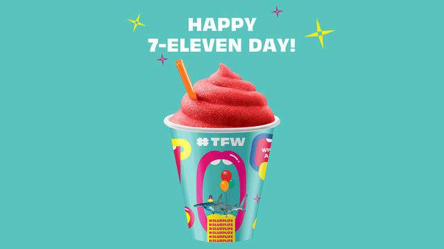 Free Slurpee Today For 7 11 Day At 7 Eleven